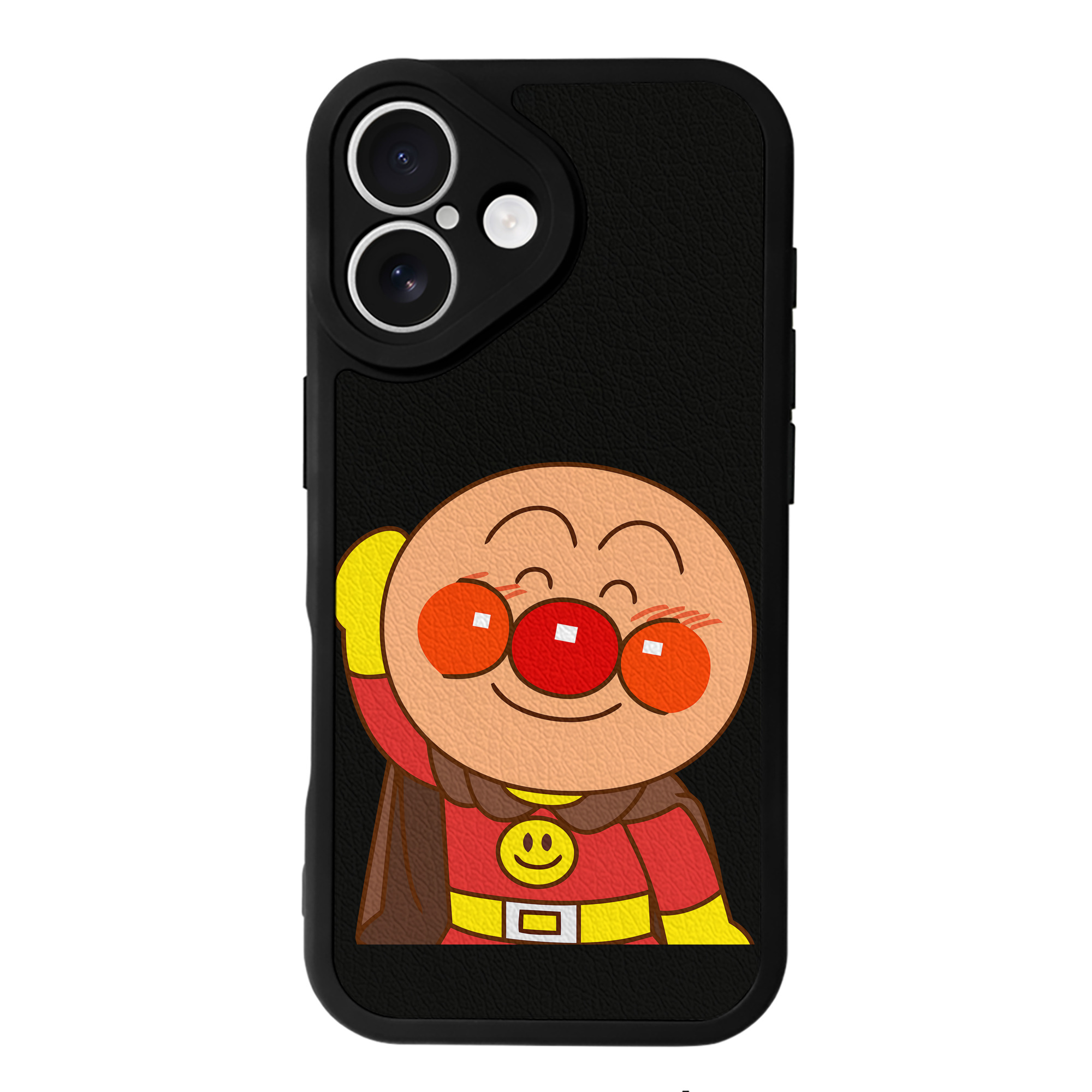 （画像用） アンパンマン Anpanman 【iPhone 16シリーズ対応】シリコンスマホケース（レザー調） 材質：シリコン